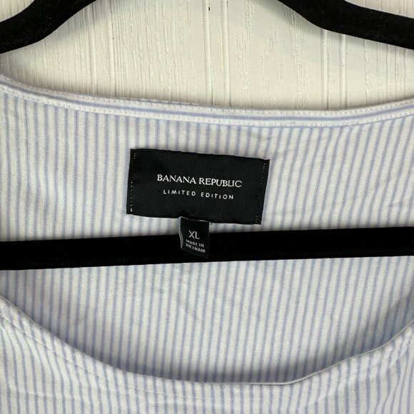 Banana Republic Stripe Cold Shoulder Top size XL - Picture 5 of 5